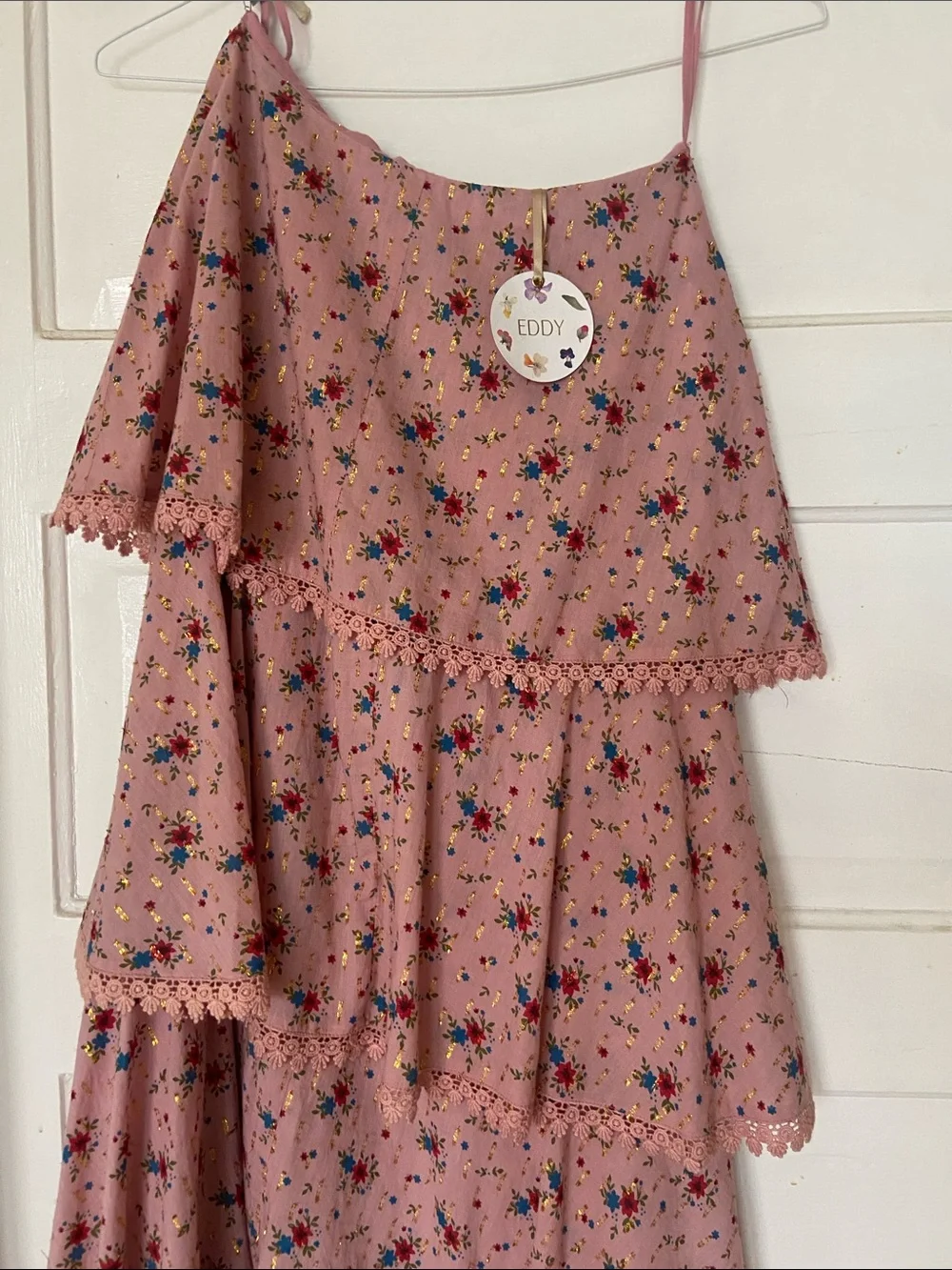 NWT Eddy Primrose and Floral Tiered Brenda Skirt Size Small